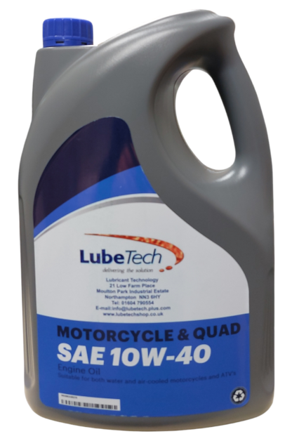 QUAD ATV Motorcycle oil 10w40 5 Litre, A Premium Quality Oil Meeting JASO MA2 Specification