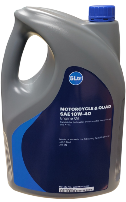 QUAD ATV Motorcycle oil 10w40 5 Litre, A Premium Quality Oil Meeting JASO MA2 Specification - Image 2