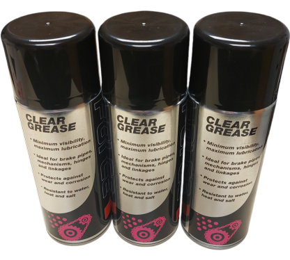 FORCE CLEAR GREASE SPRAY 3 X 400ml CAN, PROTECTS AGAINST WEAR & CORROSION