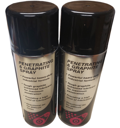 FORCE PENETRATING SPRAY AEROSOL 2 X 400ml, A POWERFUL SPRAY WITH GRAPHITE