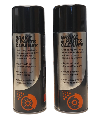 FORCE BRAKE & PARTS CLEANER 2 X 400ml REMOVES DIRT & CLEANS BRAKE & CLUTCH PARTS